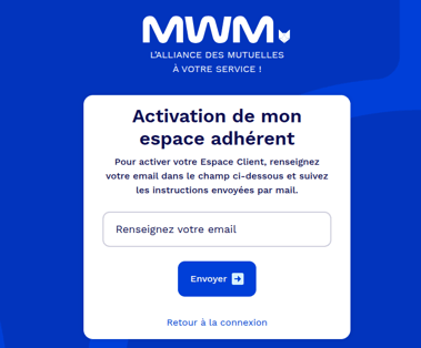 Première connexion  de mon espace adhérent PraeconisMWM