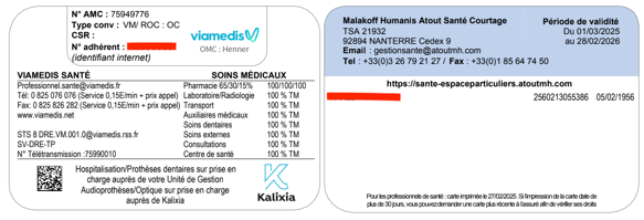 carte tiers payant malakoff 